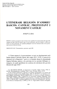 l`itinerari religiós d`andreu bascós: catòlic, protestant i