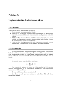 Práctica 3: Implementación de efectos acústicos