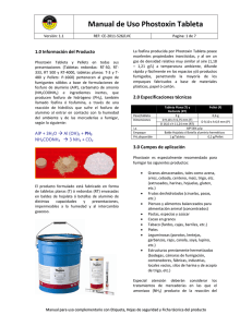 Manual de Uso Phostoxin Tableta