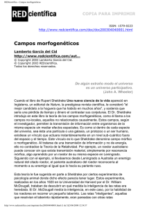 REDcientífica - Campos morfogenéticos