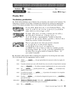 Vocabulary production