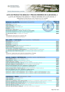 Lista precios CS2 - Universidad de Alicante