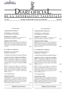 diari oficial - Universidad de Alicante