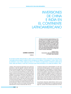 inversiones de china e india en el continente latinoaméricano