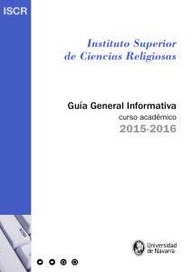 Guía General 15-16 - Universidad de Navarra
