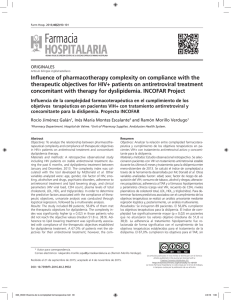 Influence of pharmacotherapy complexity on compliance with the