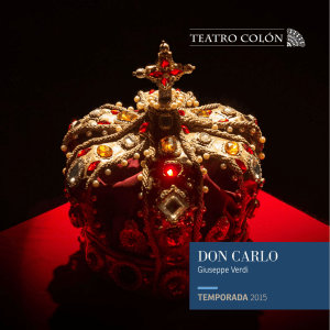 DON CARLO - Teatro Colón