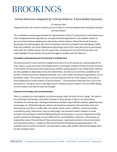 Central Americans Displaced by Criminal Violence: A