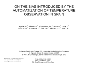 on the bias introduced by the automatization of temperature
