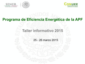 Taller informativo 2015 Programa de Eficiencia Energética