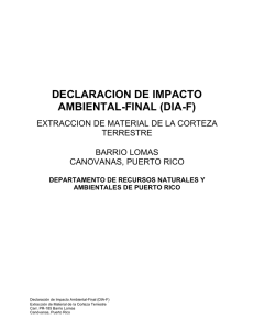 DECLARACION DE IMPACTO AMBIENTAL-FINAL (DIA-F)