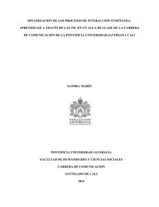 dinamización de los procesos de interacción enseñanza