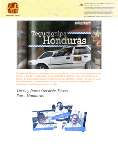 Texto y fotos: Gerardo Torres Pais: Honduras
