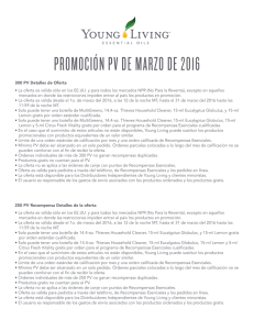 PROMOCIÓN PV DE MARZO DE 2016