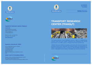 TRANSPORT RESEARCH CENTER (TRANSyT)