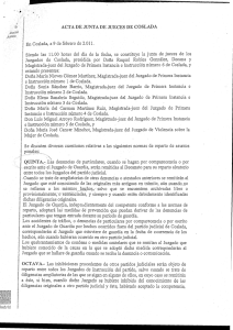 Page 1 ACTA DE JUNTA DE JUECES DE COSLADA Justicia En