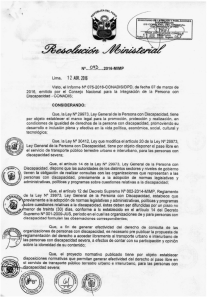 ver resolucion - Ministerio de la Mujer y Poblaciones Vulnerables