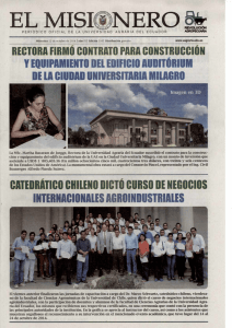 RECTORA FIRMO CONTRATO PARA CONSTRUCCI&Oacute;N Y