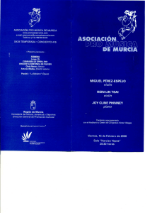 Page 1 ASOCIACIÓN PRO MÚSICA DE MURCIA www