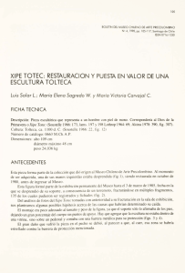 xipe totec: restauración y puesta en valor de una escultura tolteca
