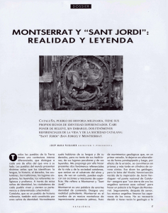 montserrat y "sant jordi": realidad y leyenda