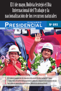 El 1 de mayo, Bolivia festejó el Día Internacional del Trabajo y la