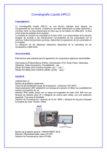 Cromatografía Líquida (HPLC)