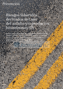 Riesgos laborales derivados del uso del asfalto y/o productos