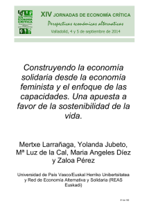 Construyendo la Economía Solidaria desde la