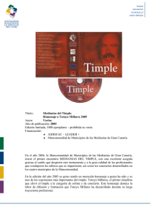 Título: Medianías del Timple. Homenaje a Totoyo Millares 2005