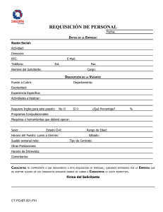 Descarga aquí el formulario de Requisición de Personal.