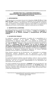 Res. Nº 372/05_Auditoría Financiera y Presup._Inf.Final