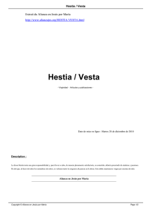 Hestia / Vesta - Alianza en Jesús por María