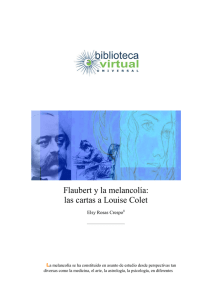 Flaubert y la melancolía: las cartas a Louise Colet