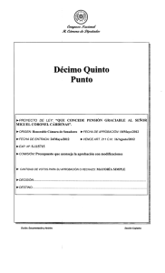 Consideración del Proyecto de Ley, "QUE CONCEDE PENSIÓN