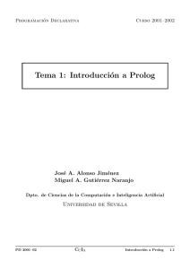 Tema 1: Introducción a Prolog
