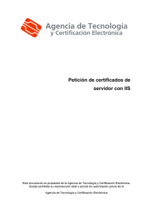 Petición de certificados de servidor con IIS