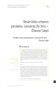 Desarrollos urbanos paralelos: Leonardo Da Vinci – Étienne Cabet