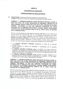 Anexo IX - Escenarios de Liquidación - Larga Distancia