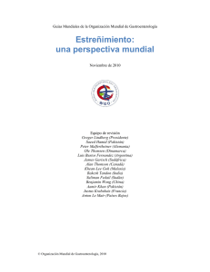 Estreñimiento - World Gastroenterology Organisation