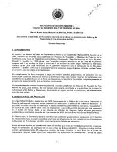 proyecto de reasentamiento i segun el acuerdo del 7 de febrero de