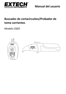 Manual del usuario Buscador de cortacircuitos/Probador de