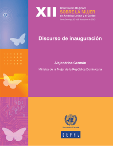 Discurso - Comisión Económica para América Latina y el Caribe