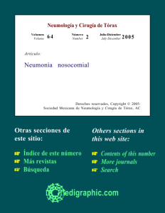Neumonía nosocomial