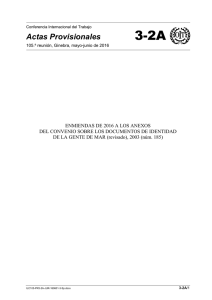 Enmiendas de 2016 a los anexos I, II y III del Convenio sobre los