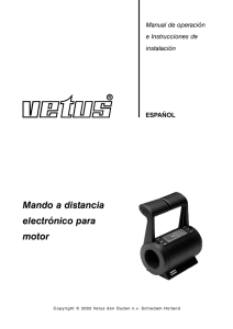 Mando a distancia electrónico para motor