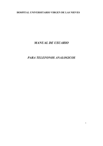 Manual Para Teléfonos Analógicos (PDF 178.57KB)
