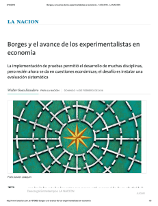 Borges y el avance de los experimentalistas en