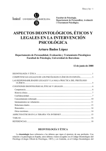 IPCS deontología, ética y ley