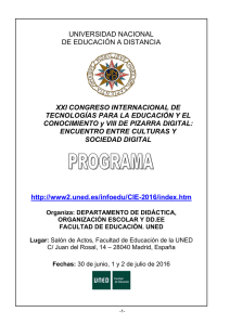 UNIVERSIDAD NACIONAL DE EDUCACI&Oacute;N A DISTANCIA
